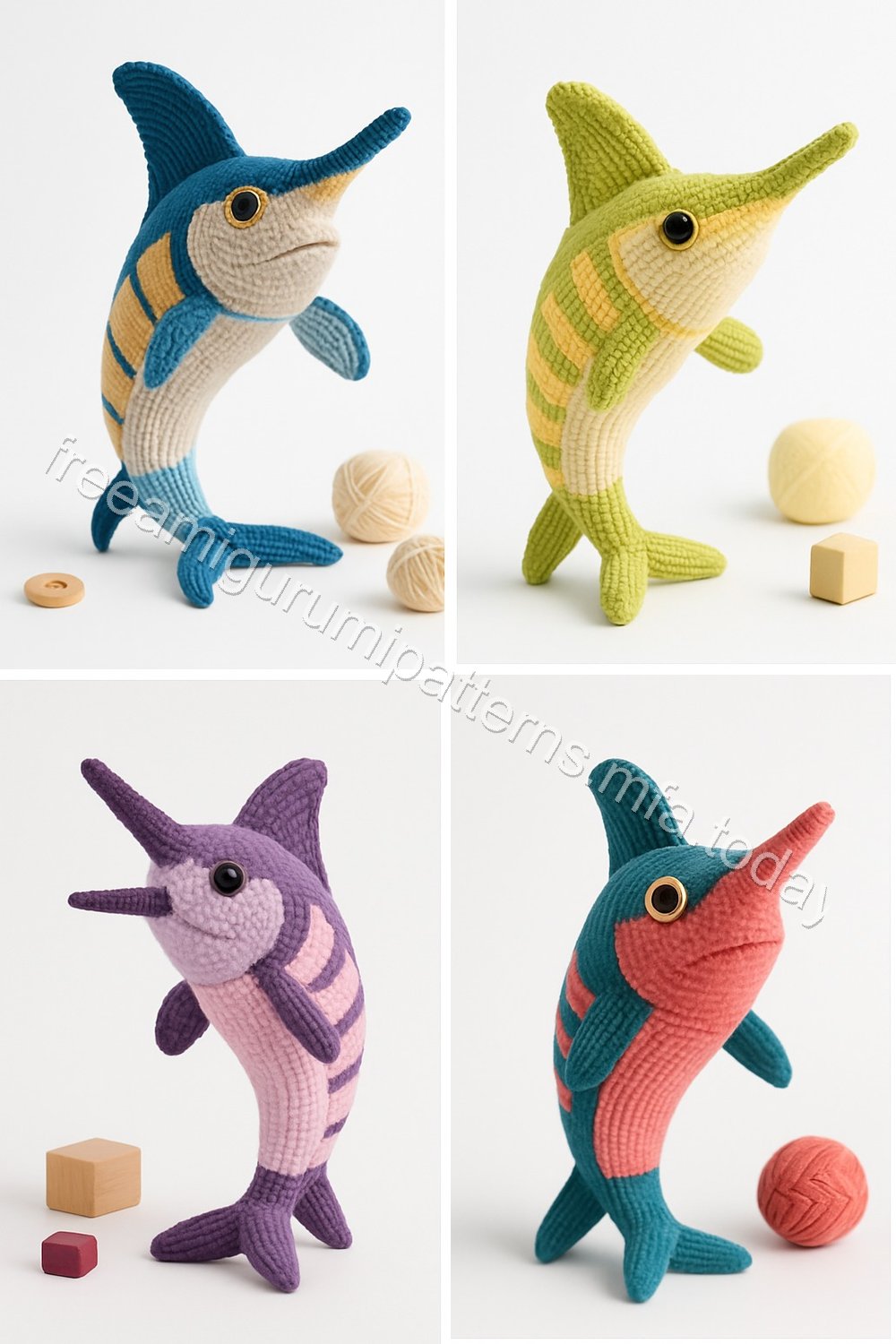 Amigurumi Marlin Fish Free Pattern