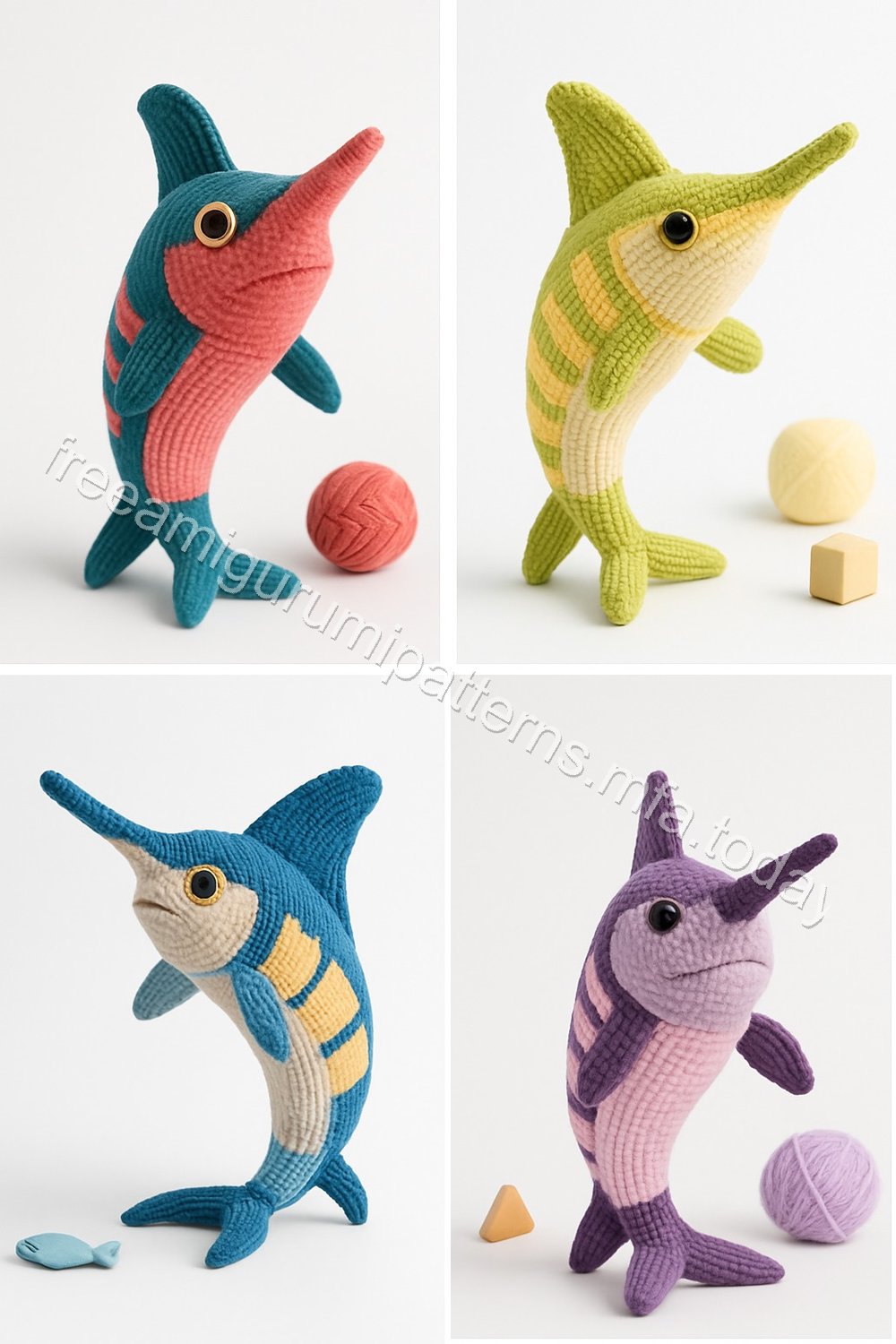 Amigurumi Marlin Fish Free Pattern
