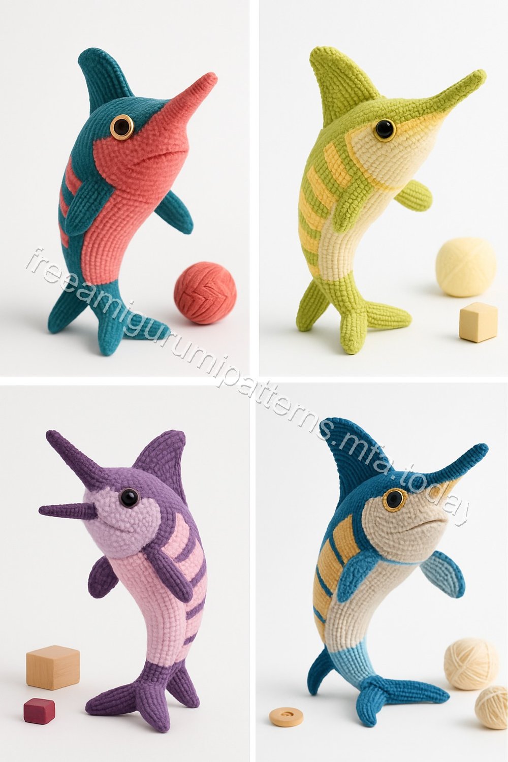 Amigurumi Marlin Fish Free Pattern
