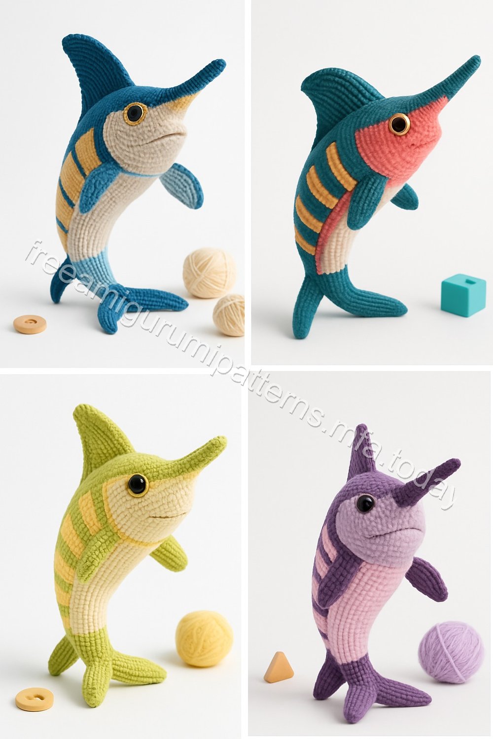 Amigurumi Marlin Fish Free Pattern