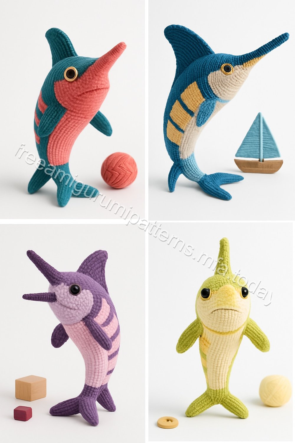 Amigurumi Marlin Fish Free Pattern