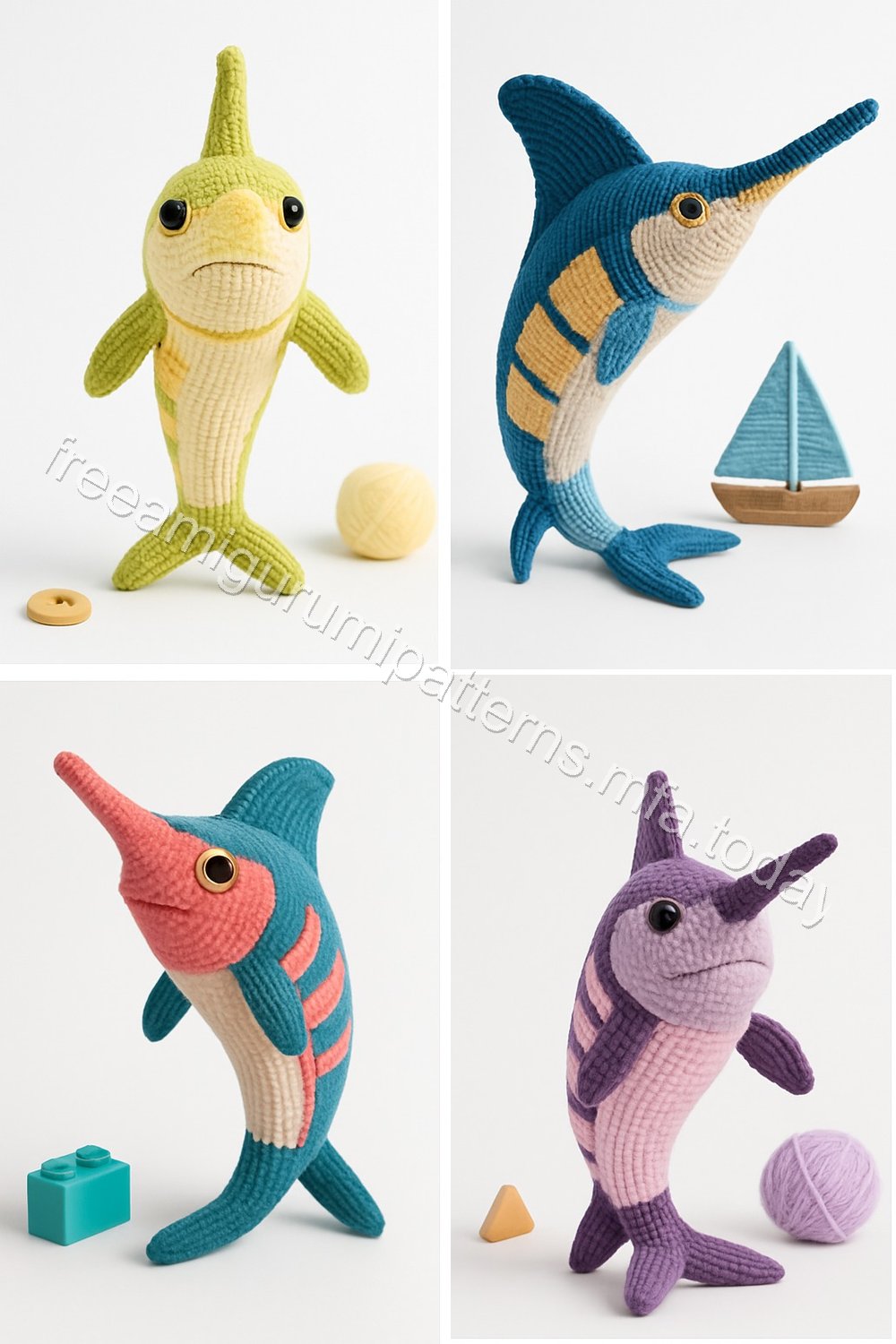 Amigurumi Marlin Fish Free Pattern
