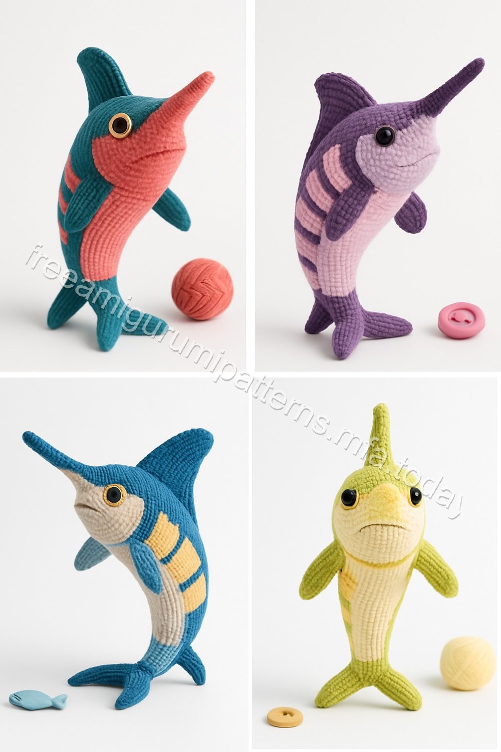 Amigurumi Marlin Fish Free Pattern