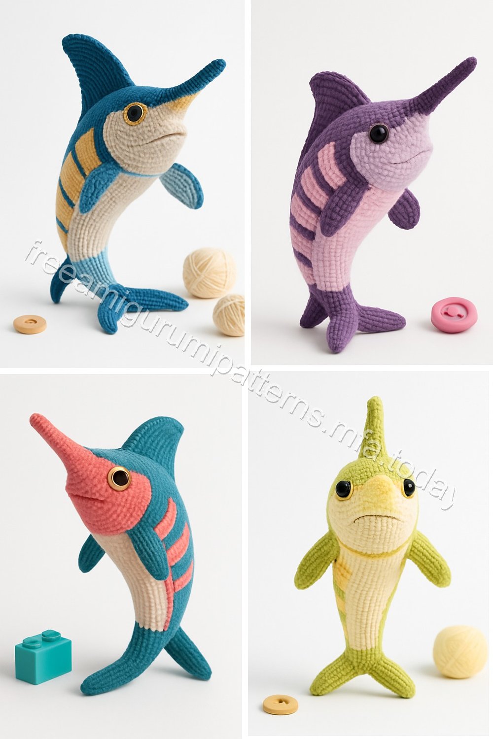 Amigurumi Marlin Fish Free Pattern