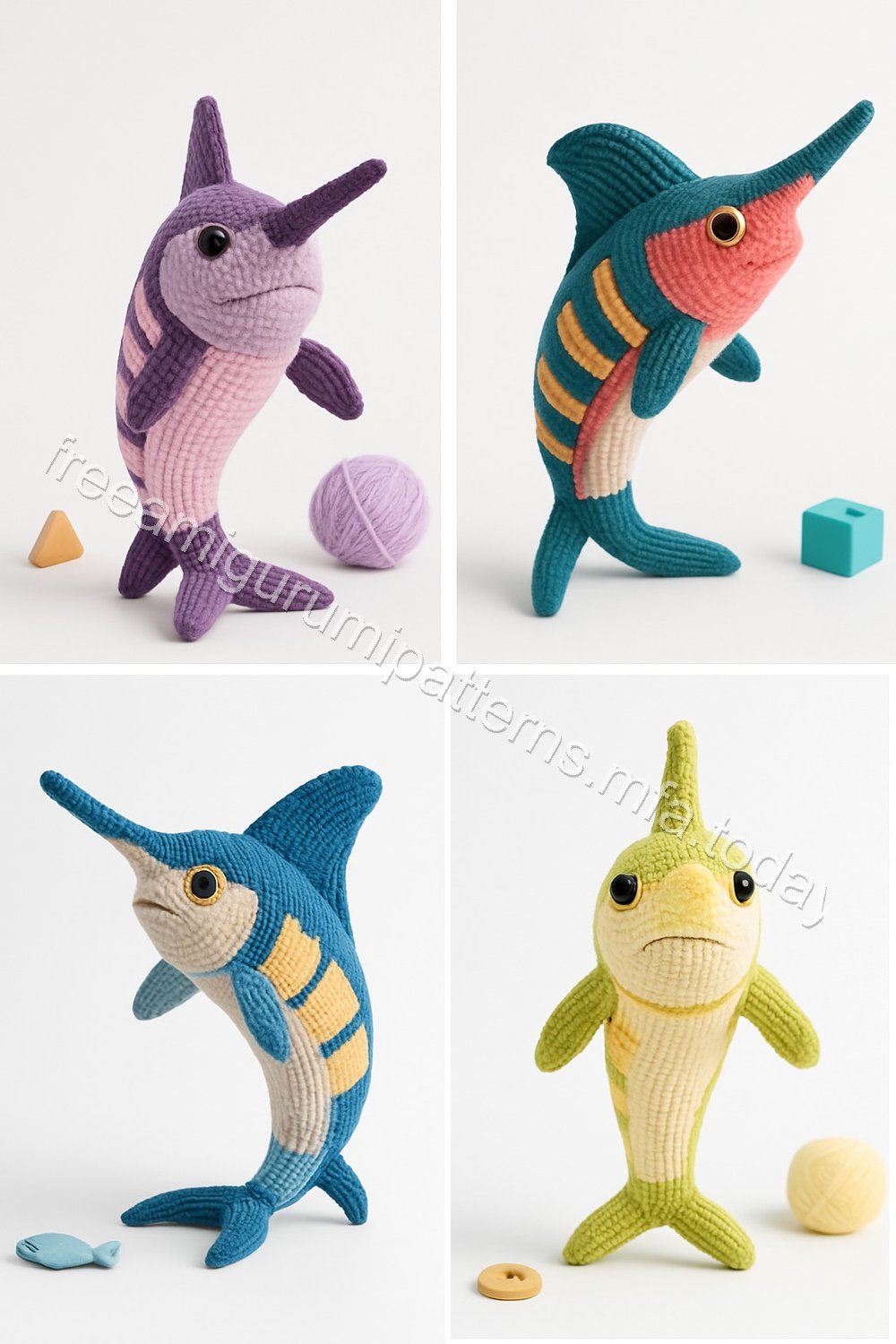 Amigurumi Marlin Fish Free Pattern