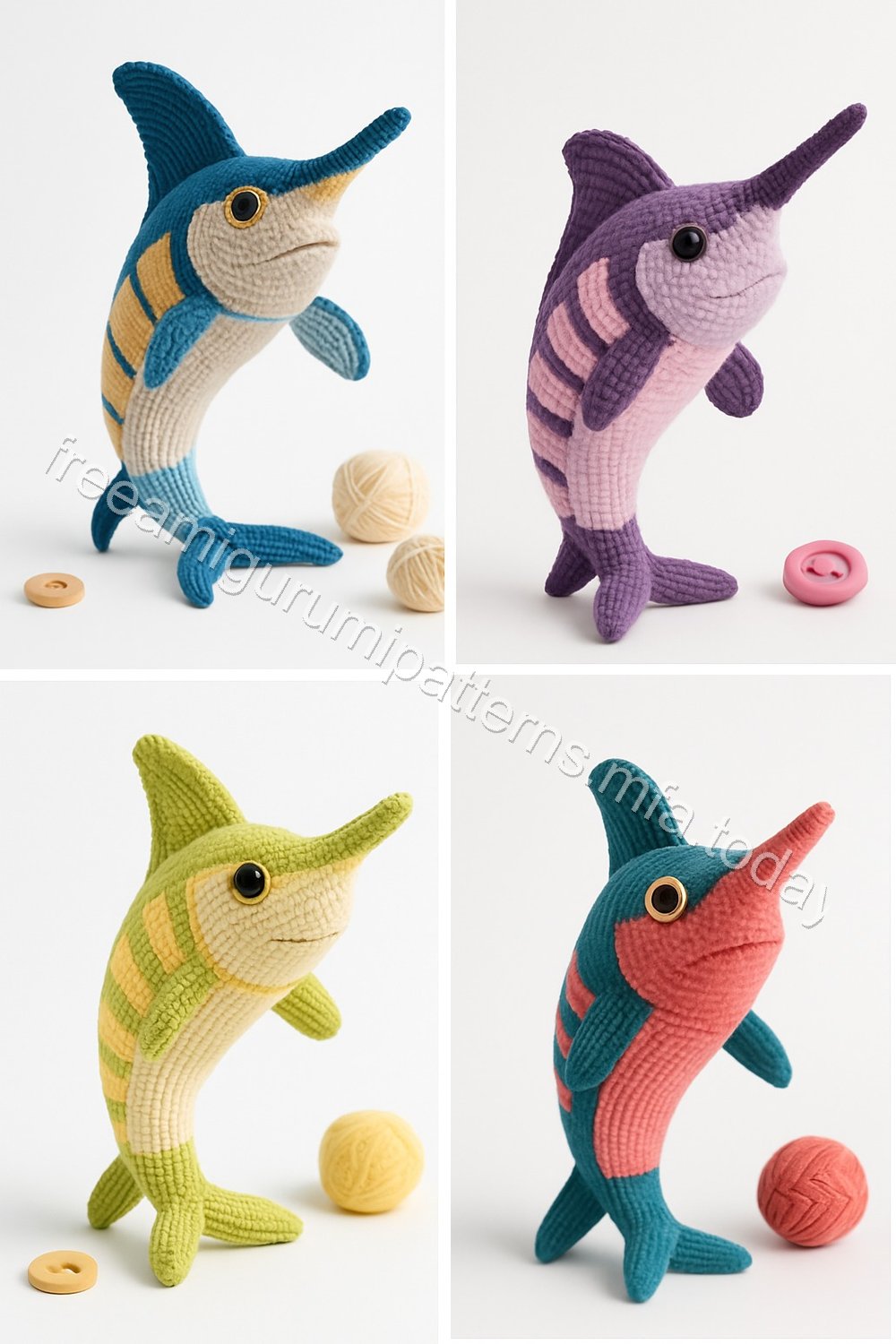 Amigurumi Marlin Fish Free Pattern