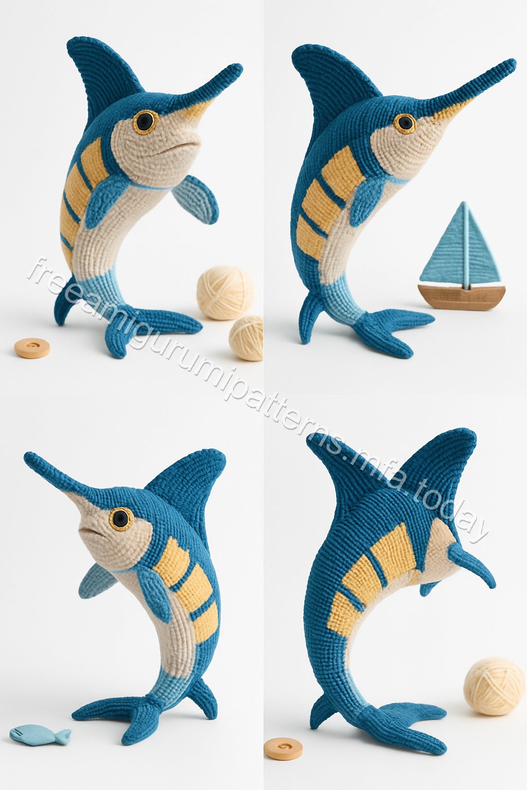 Amigurumi Marlin Fish Free Pattern