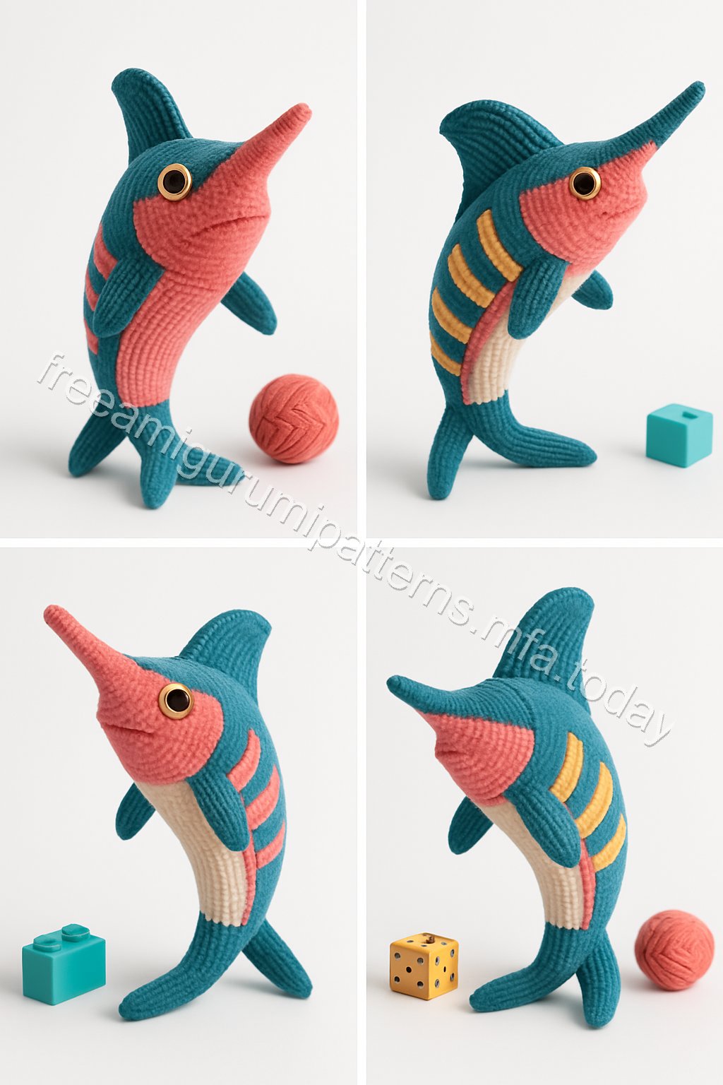 Amigurumi Marlin Fish Free Pattern