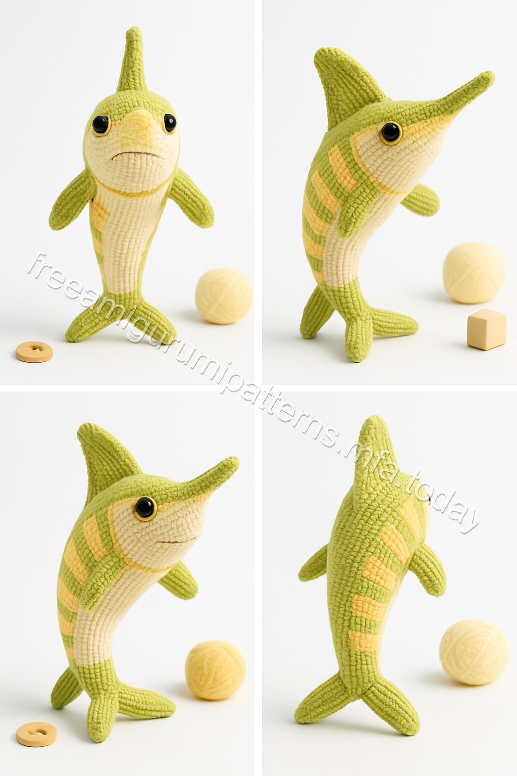 Amigurumi Marlin Fish Free Pattern