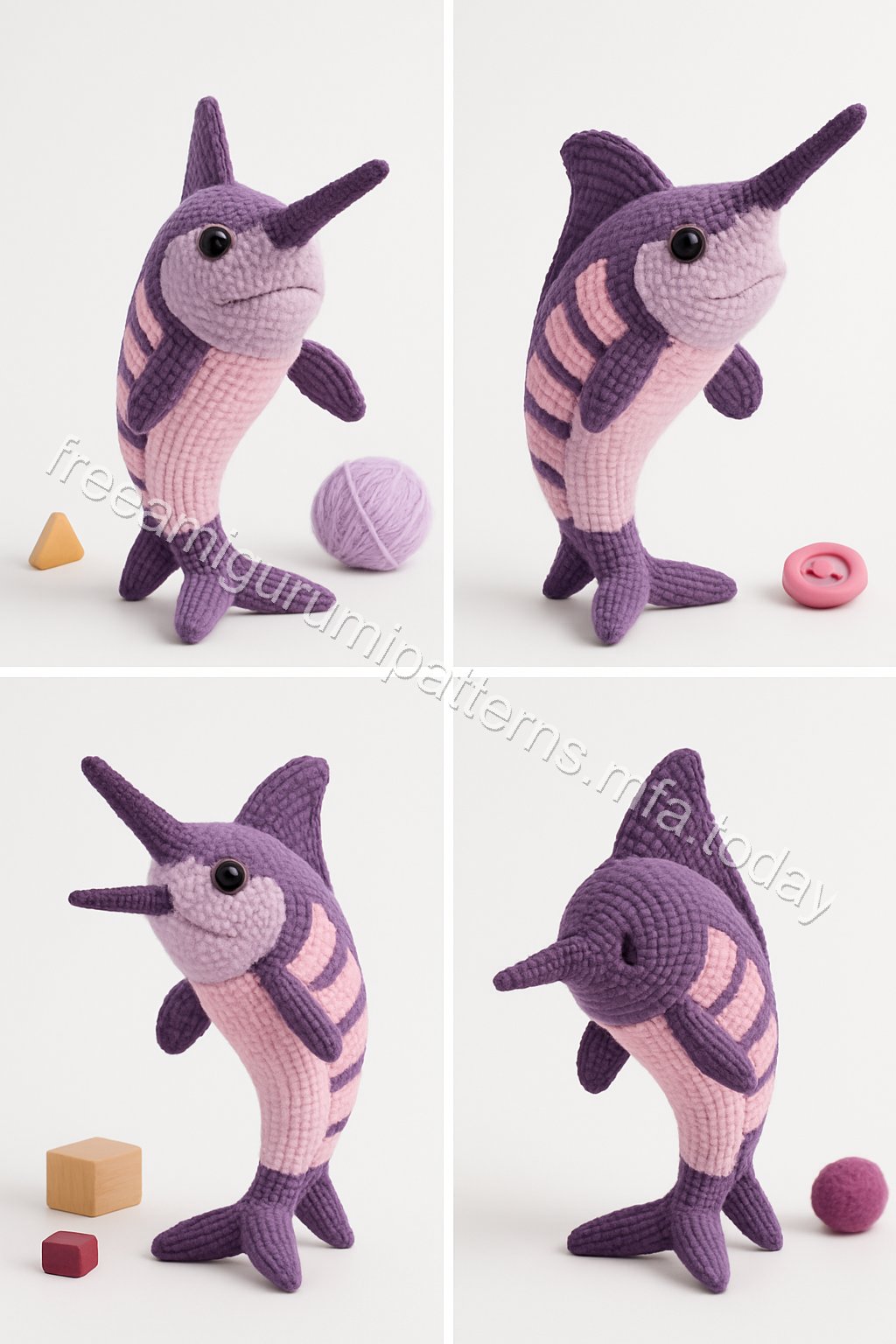 Amigurumi Marlin Fish Free Pattern