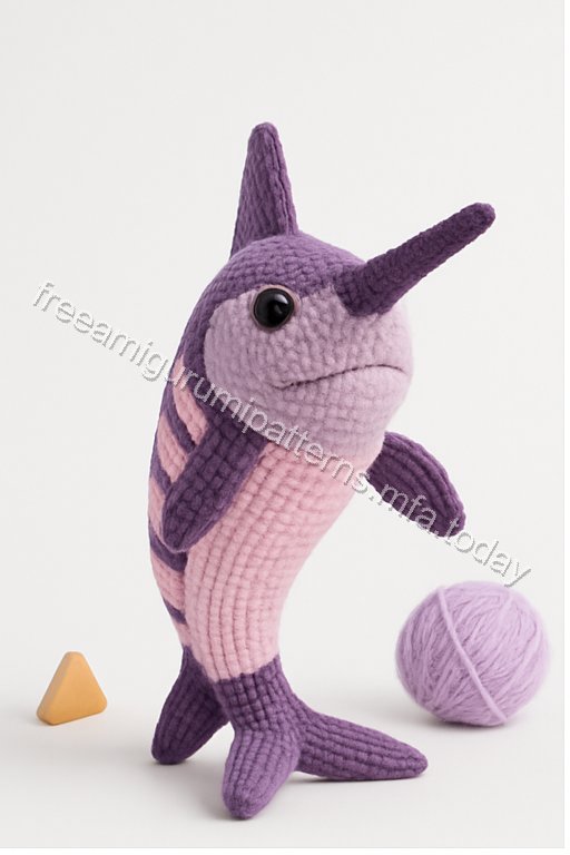 Amigurumi Marlin Fish Free Pattern