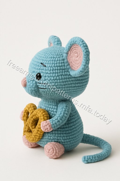 Amigurumi Blue Mouse Free Pattern