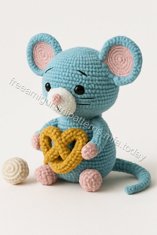 Amigurumi Blue Mouse Free Pattern