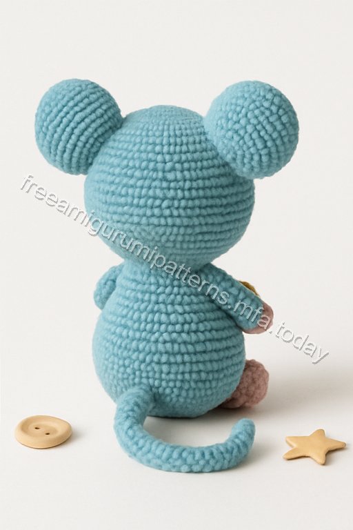 Amigurumi Blue Mouse Free Pattern