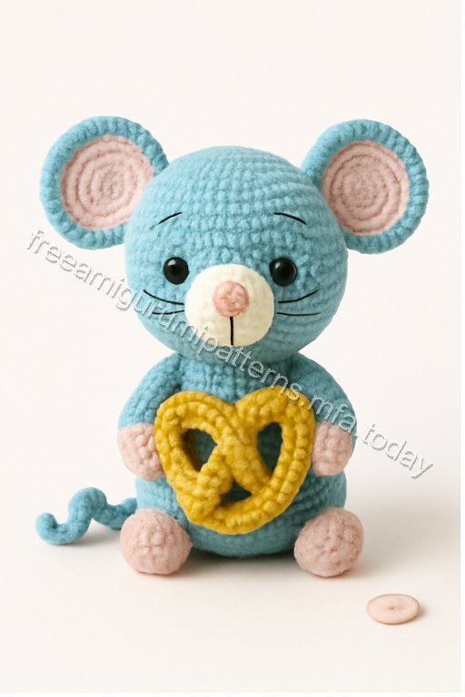 Amigurumi Blue Mouse Free Pattern