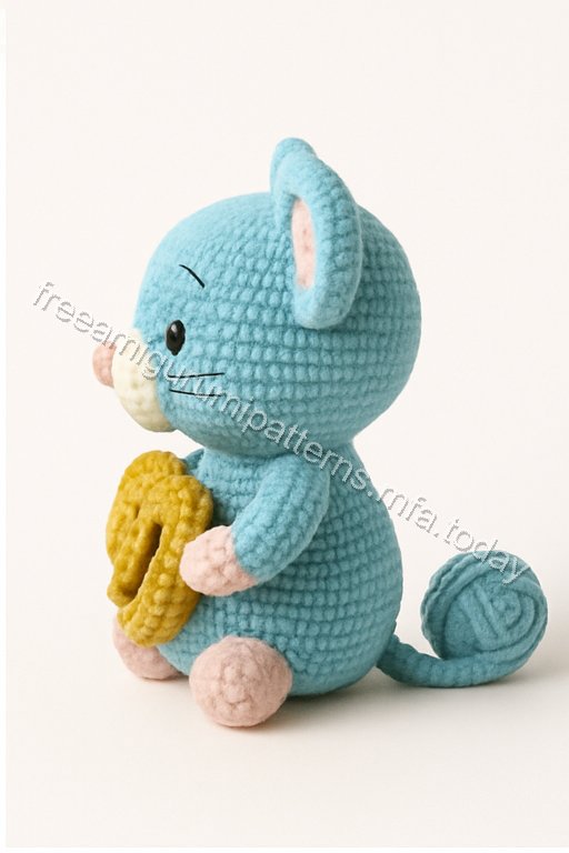 Amigurumi Blue Mouse Free Pattern
