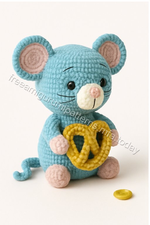Amigurumi Blue Mouse Free Pattern