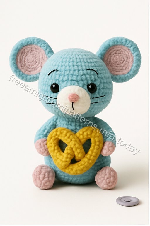 Amigurumi Blue Mouse Free Pattern