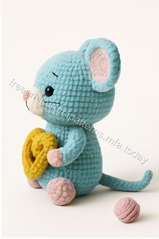 Amigurumi Blue Mouse Free Pattern