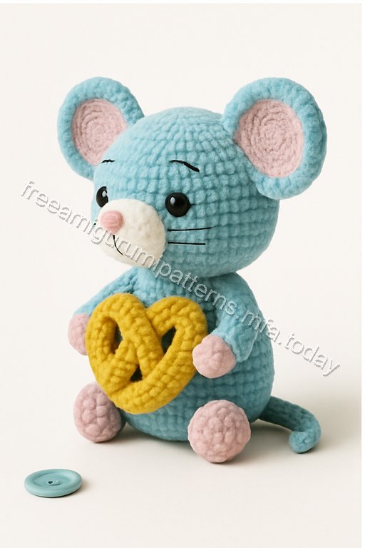 Amigurumi Blue Mouse Free Pattern