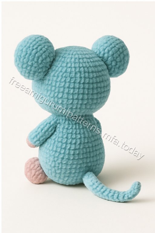 Amigurumi Blue Mouse Free Pattern