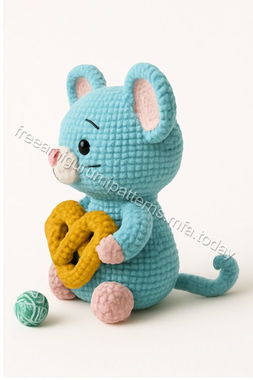 Amigurumi Blue Mouse Free Pattern