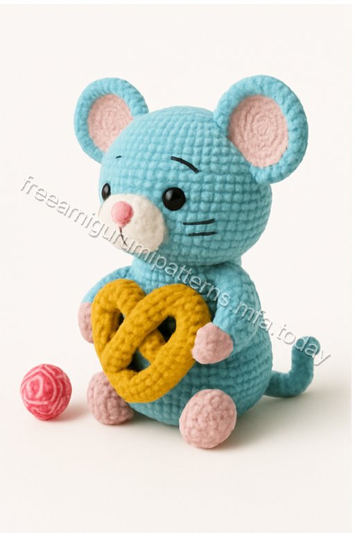 Amigurumi Blue Mouse Free Pattern