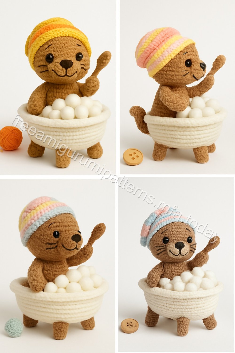 Amigurumi Otter Free Pattern
