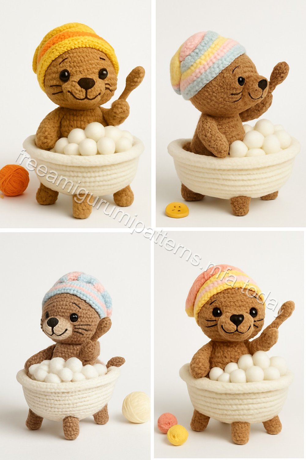 Amigurumi Otter Free Pattern