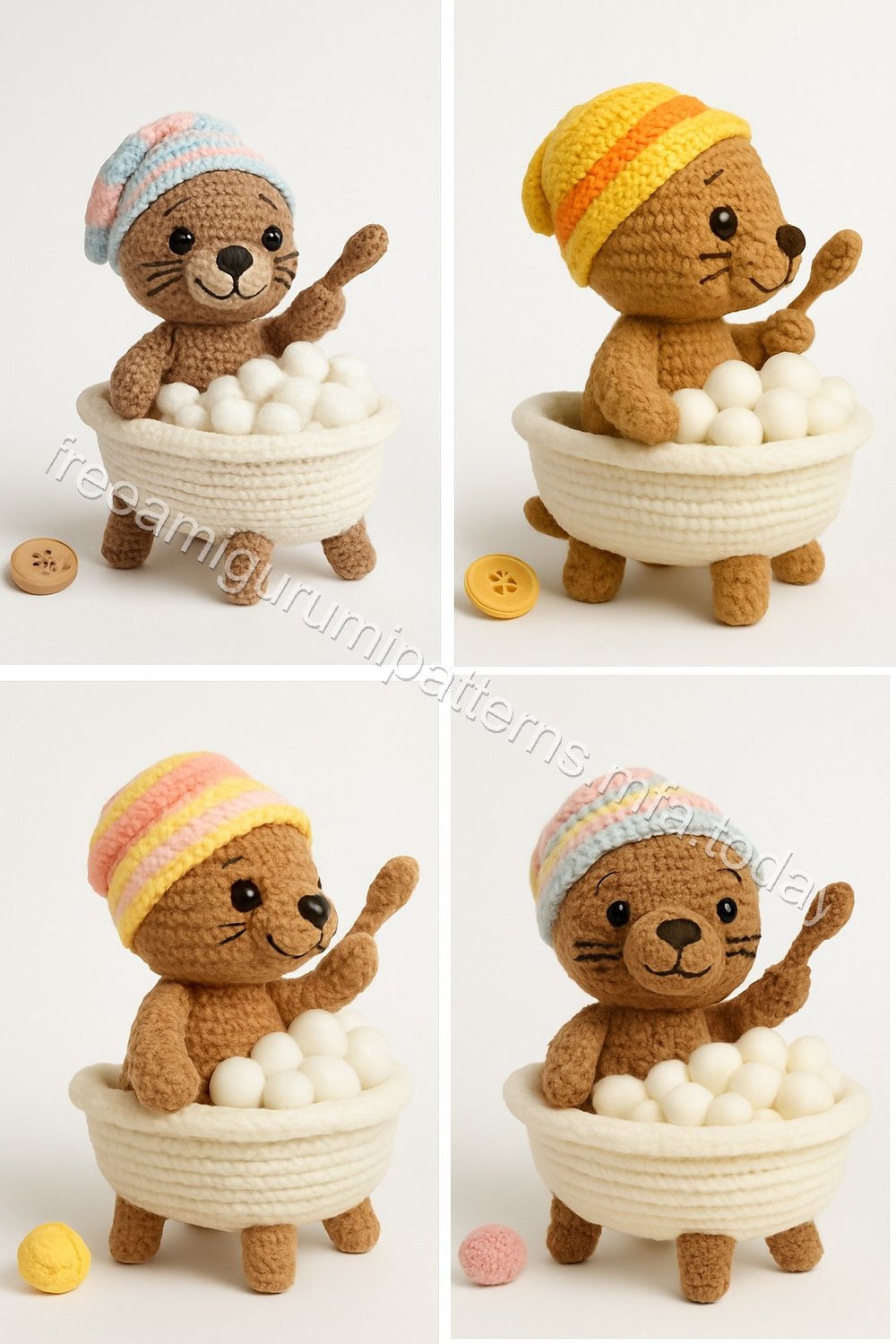 Amigurumi Otter Free Pattern