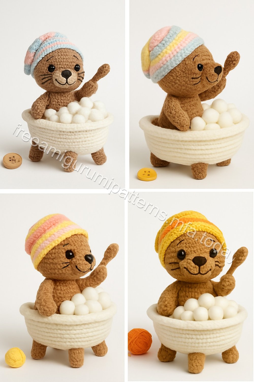 Amigurumi Otter Free Pattern