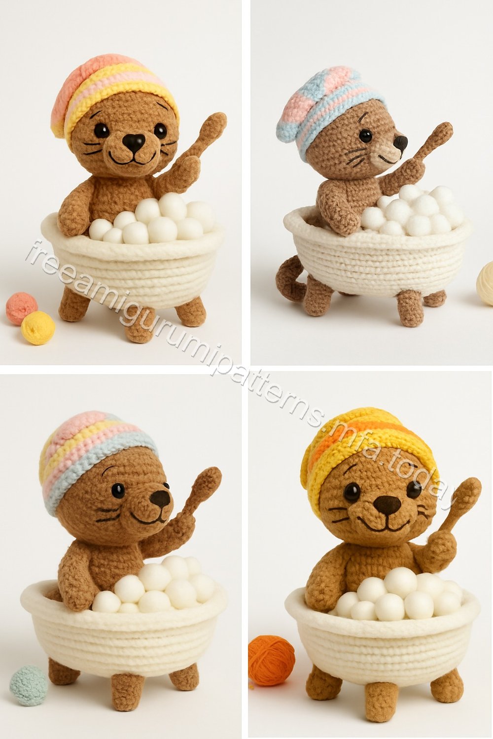 Amigurumi Otter Free Pattern
