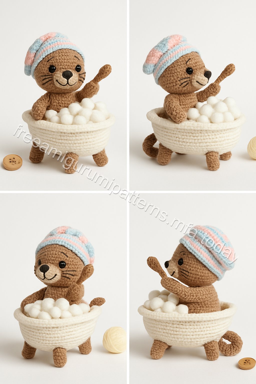 Amigurumi Otter Free Pattern