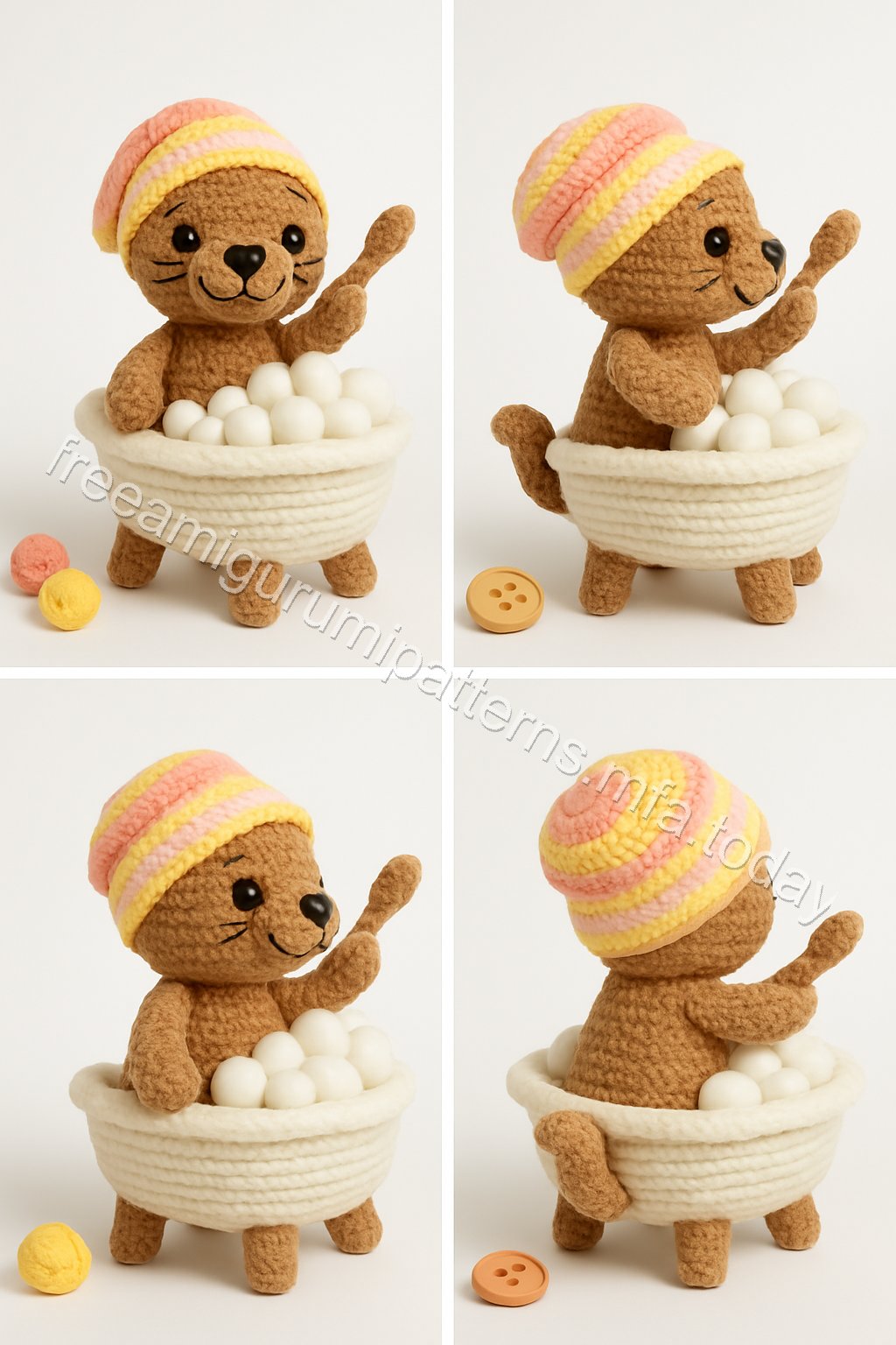 Amigurumi Otter Free Pattern