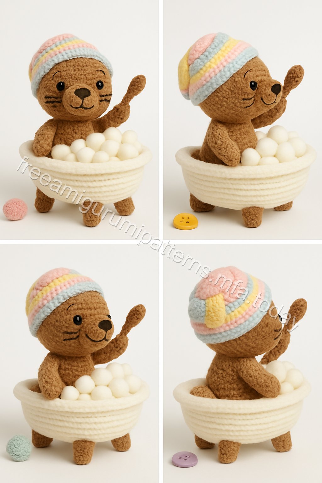 Amigurumi Otter Free Pattern