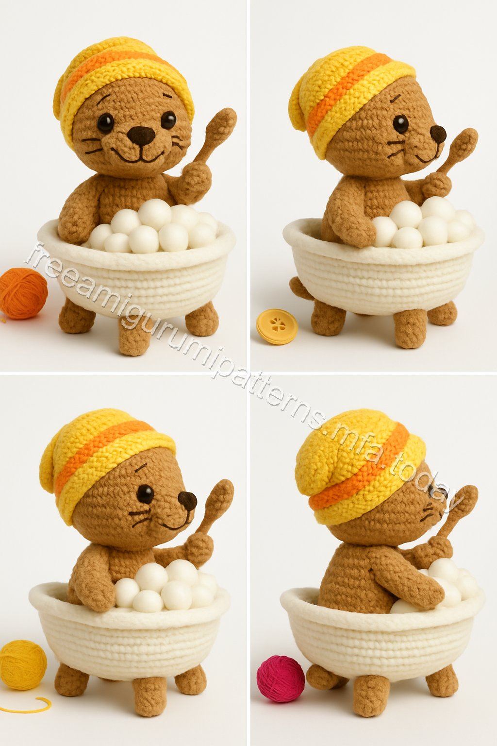 Amigurumi Otter Free Pattern