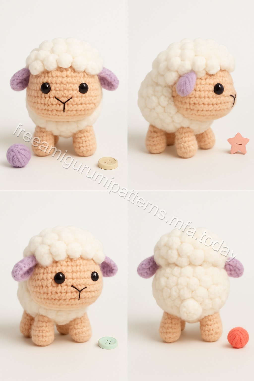 Amigurumi Sheep Free Pattern