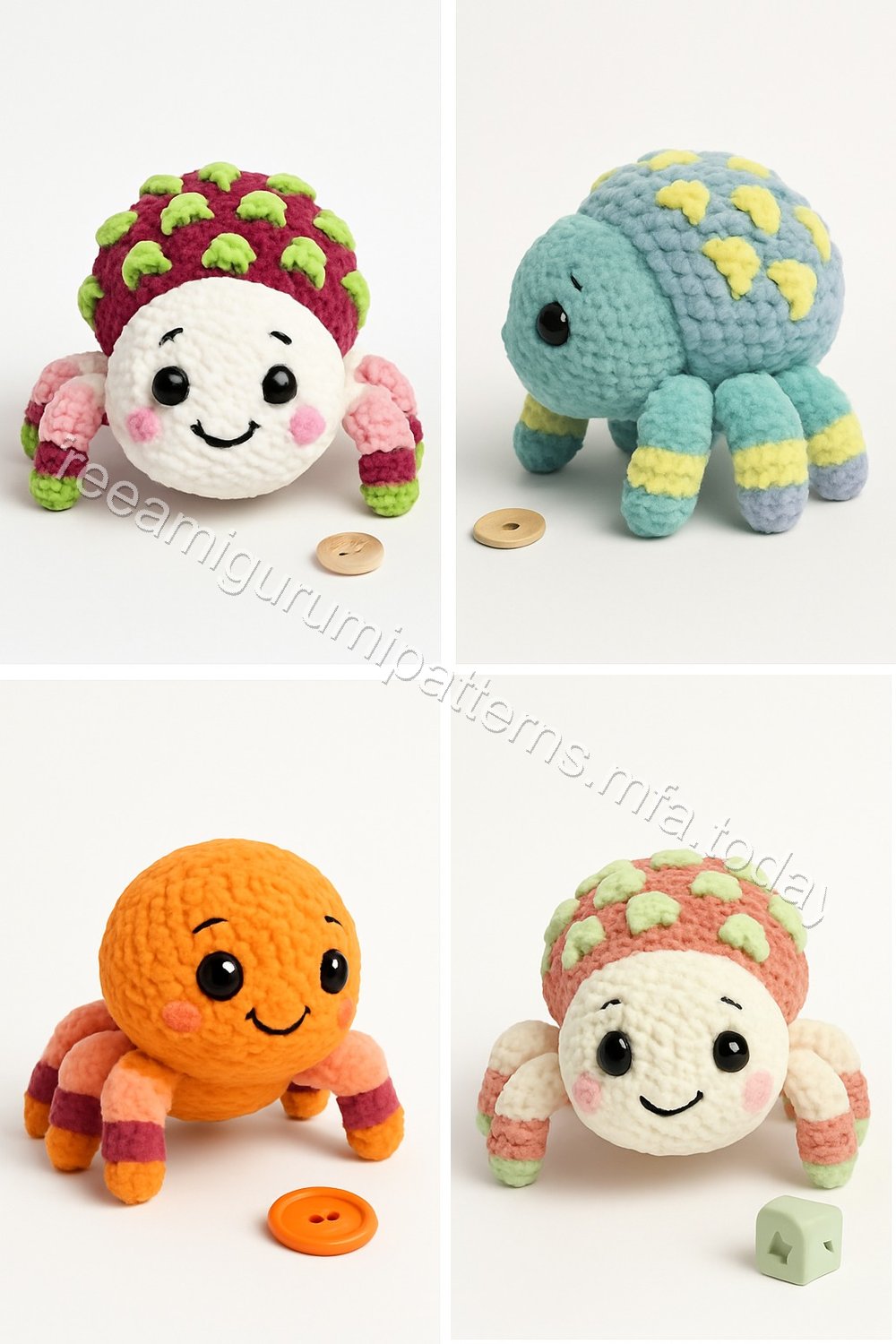 Amigurumi Dragon Fruit Spider Free Pattern