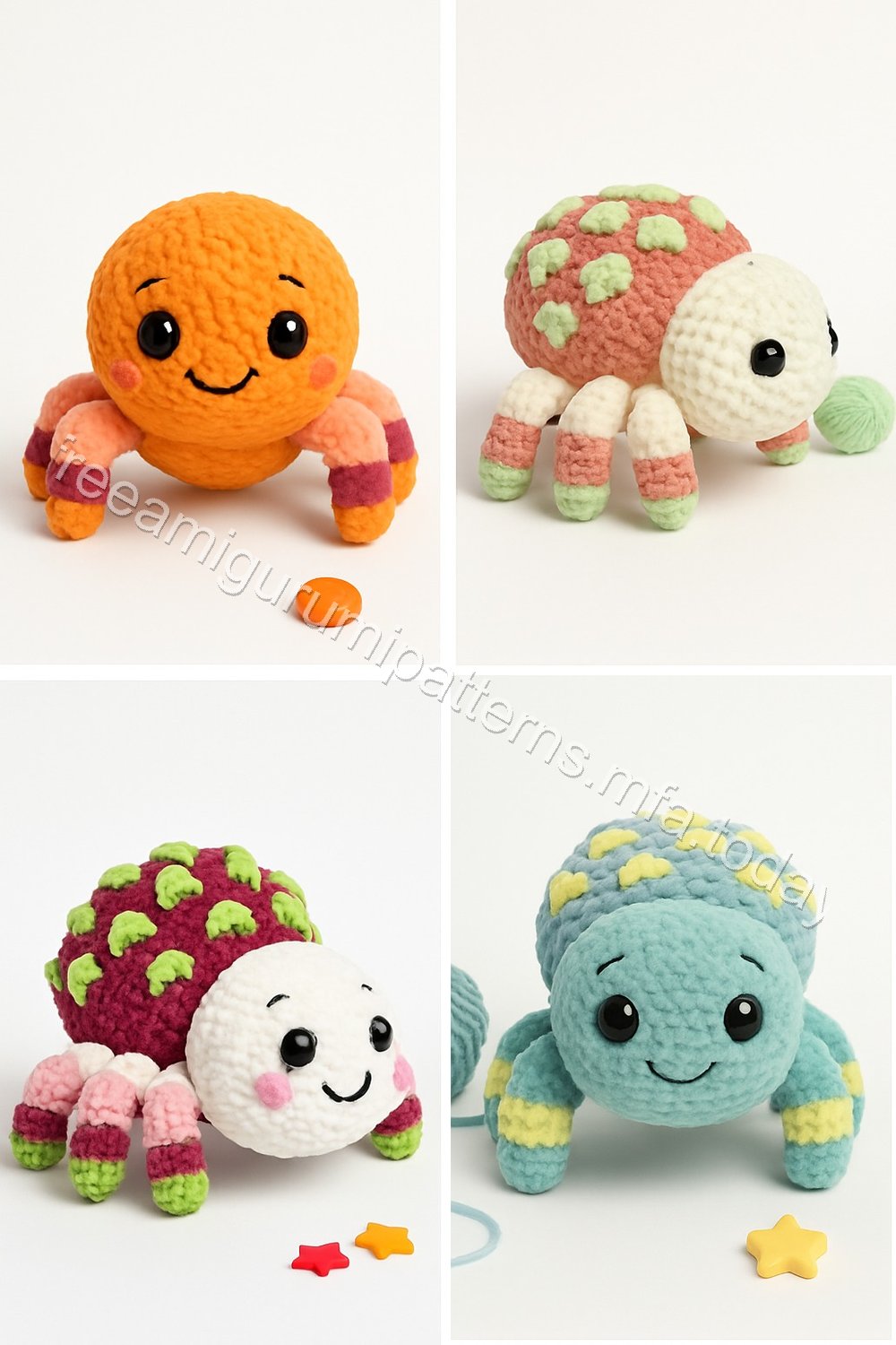 Amigurumi Dragon Fruit Spider Free Pattern