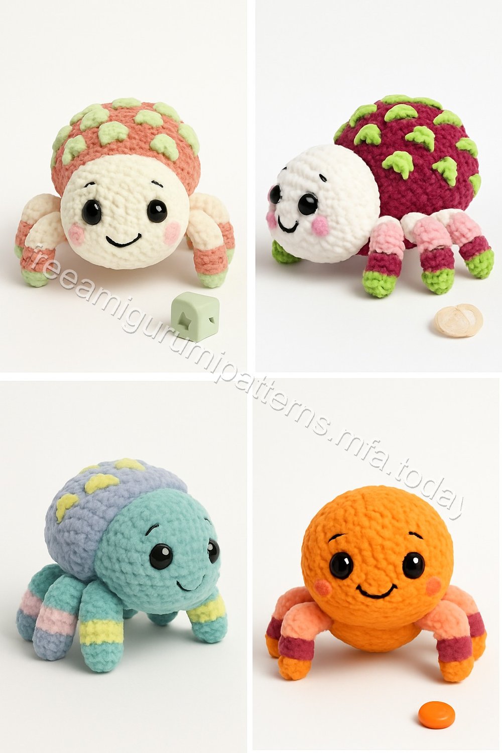 Amigurumi Dragon Fruit Spider Free Pattern