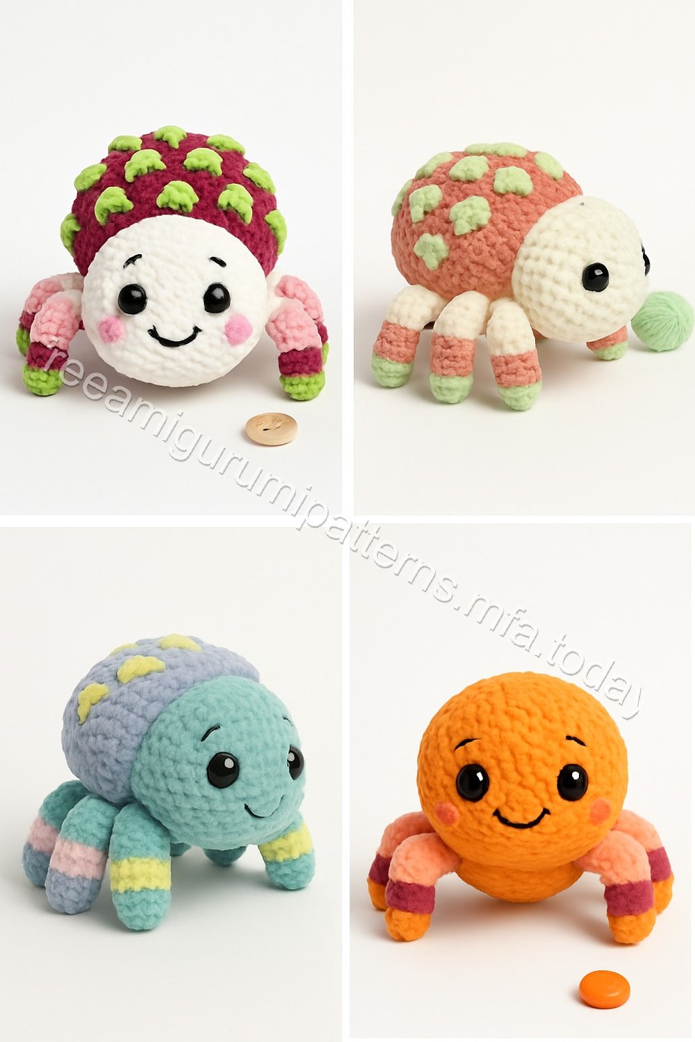 Amigurumi Dragon Fruit Spider Free Pattern