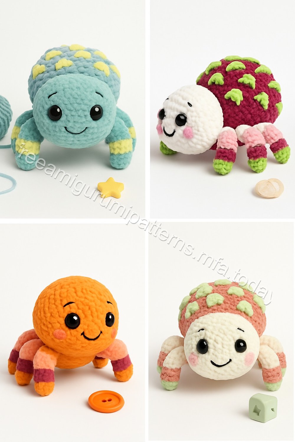 Amigurumi Dragon Fruit Spider Free Pattern