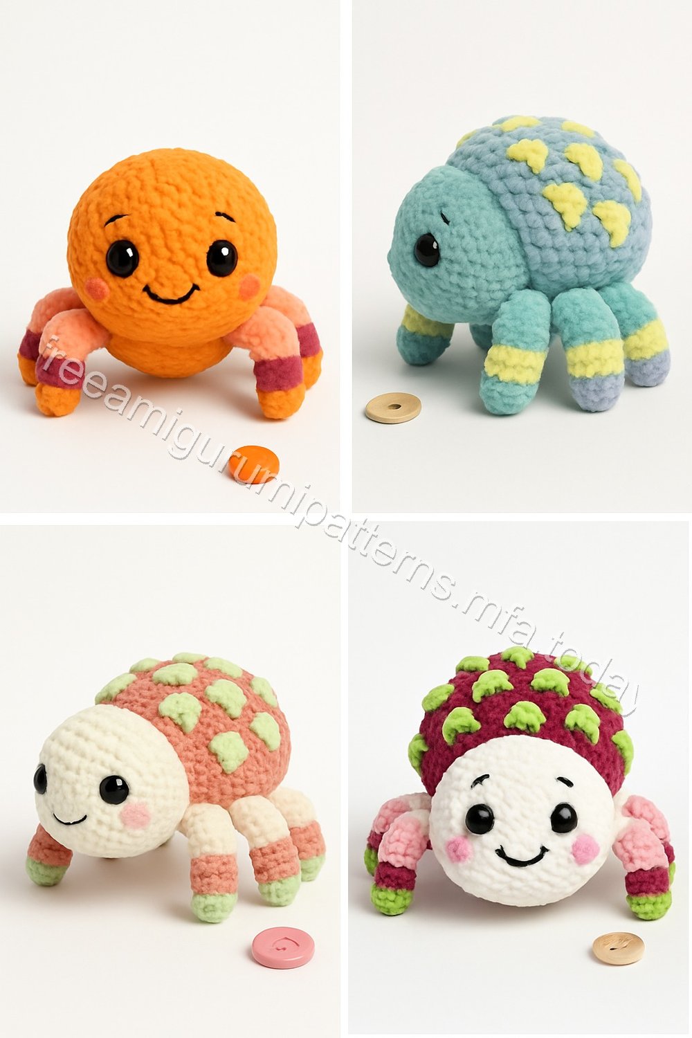 Amigurumi Dragon Fruit Spider Free Pattern