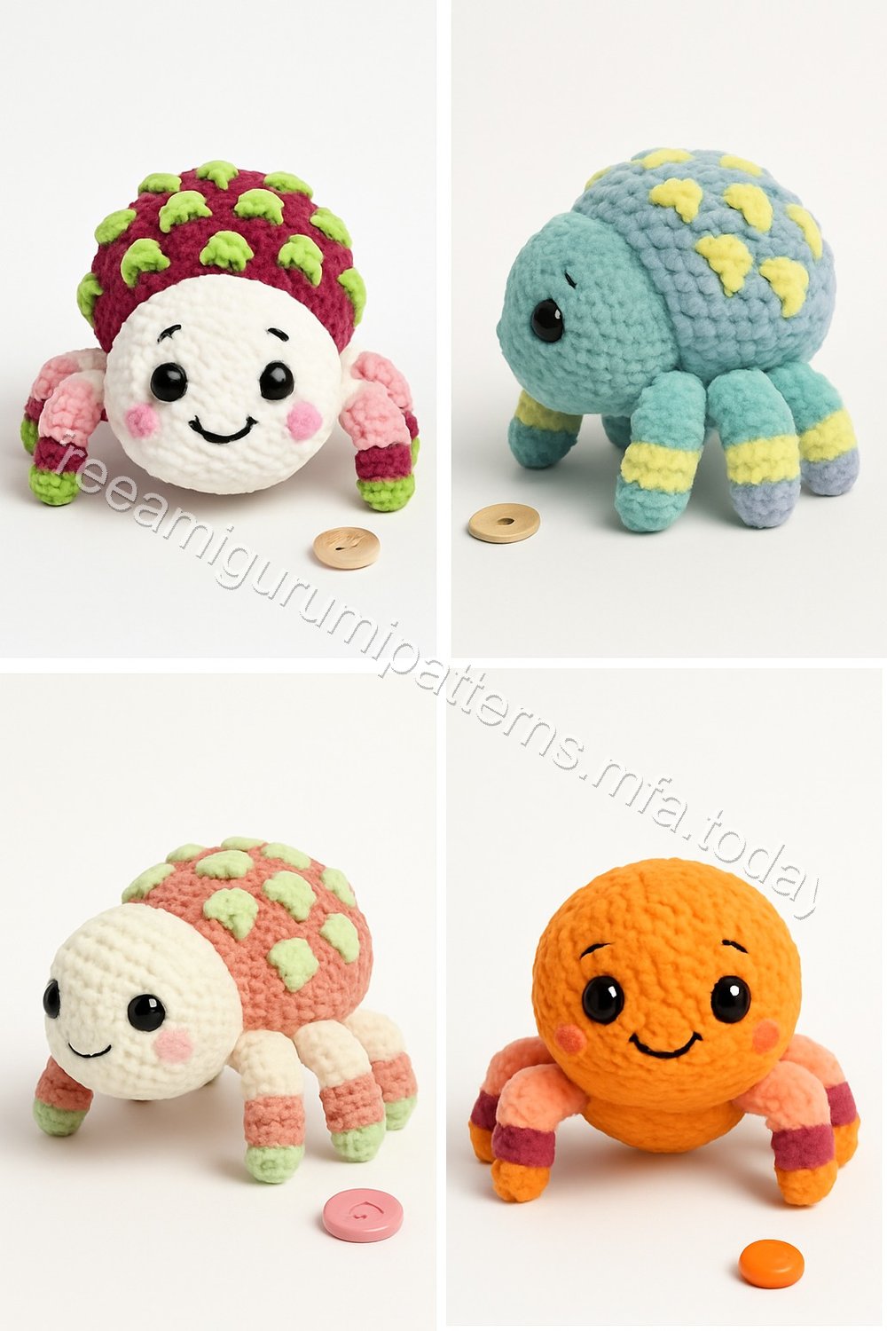 Amigurumi Dragon Fruit Spider Free Pattern