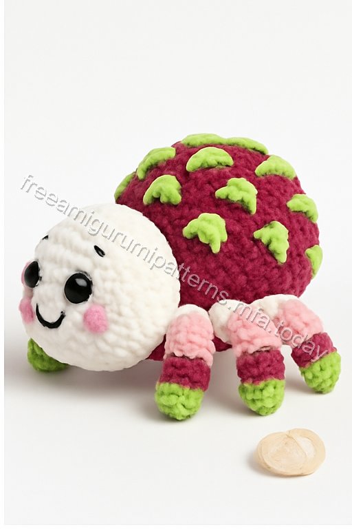 Amigurumi Dragon Fruit Spider Free Pattern