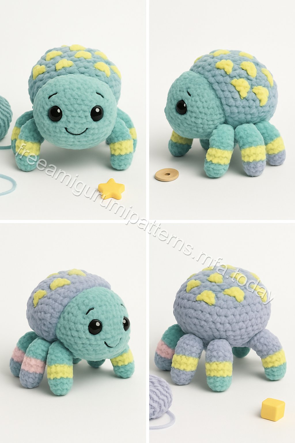 Amigurumi Dragon Fruit Spider Free Pattern