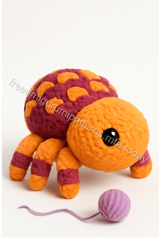 Amigurumi Dragon Fruit Spider Free Pattern