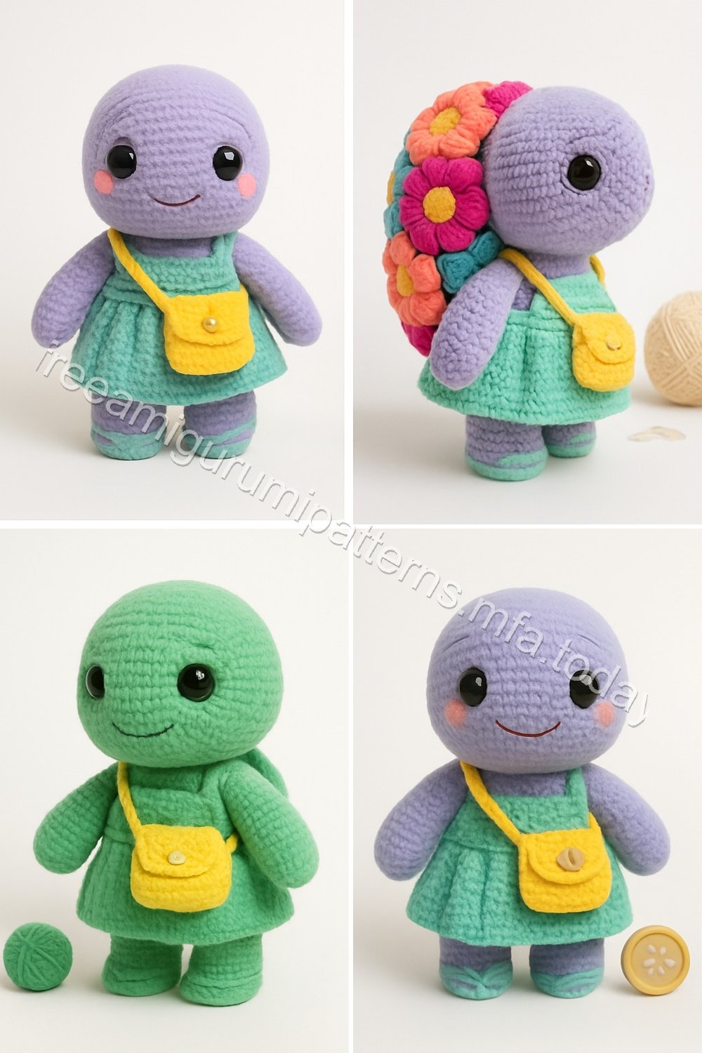 Amigurumi Flower-Power Turtle Free Pattern