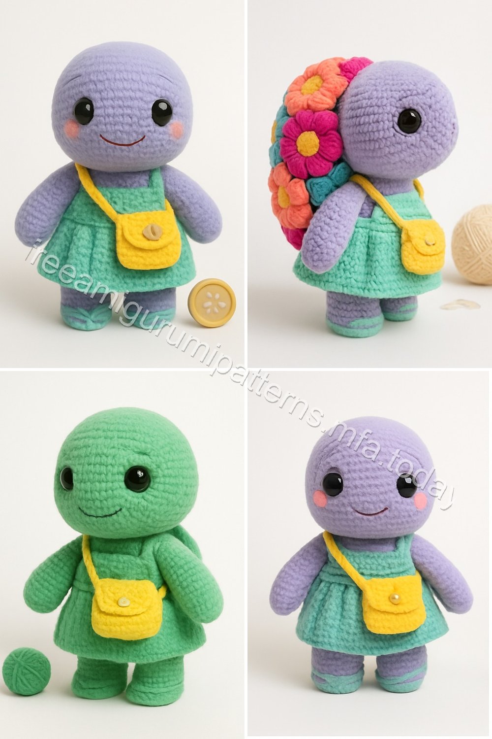 Amigurumi Flower-Power Turtle Free Pattern