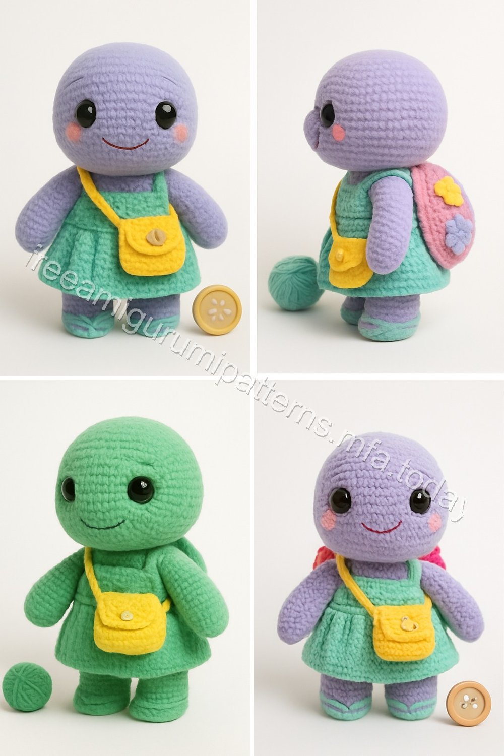 Amigurumi Flower-Power Turtle Free Pattern